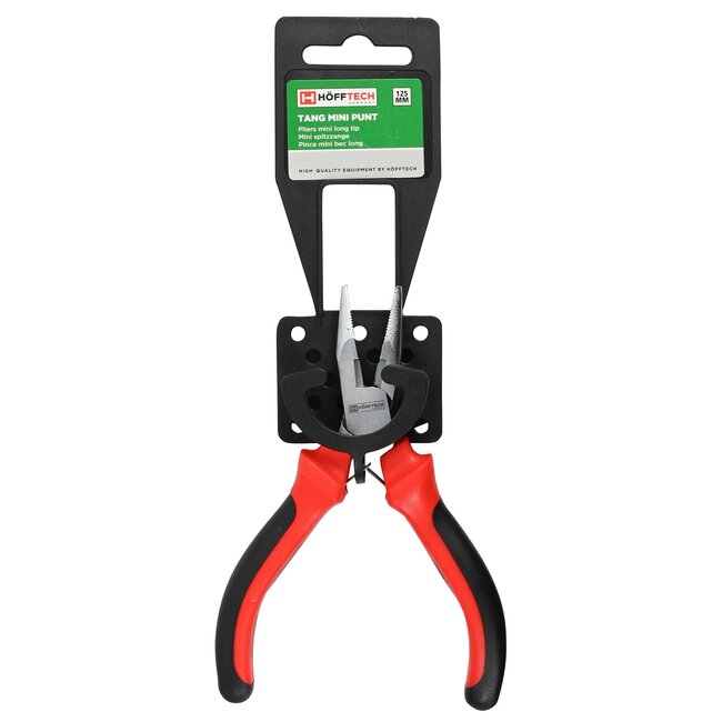 Benson Mini punttang - precisiewerk - ergonomisch - 125 mm - rood/zwart