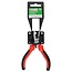 Benson Mini punttang - precisiewerk - ergonomisch - 125 mm - rood/zwart