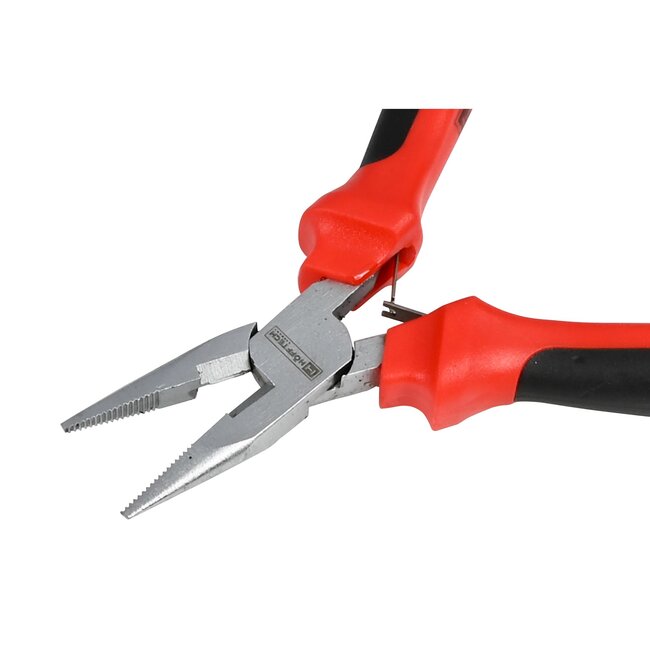 Benson Mini punttang - precisiewerk - ergonomisch - 125 mm - rood/zwart
