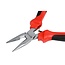 Benson Mini punttang - precisiewerk - ergonomisch - 125 mm - rood/zwart