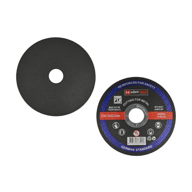 Hofftech Metaal doorslijpschijf - Precisie en kracht - 125 x 1 mm