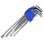 Benson 9-delige inbussleutelset - chroom vanadium - 1.5-10 mm - bol hoofd - satijncoating
