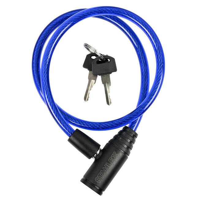 Stahlex Multifunctioneel kabelslot - Ø 8 mm x 650 mm - Diverse kleuren - Inclusief 2 sleutels
