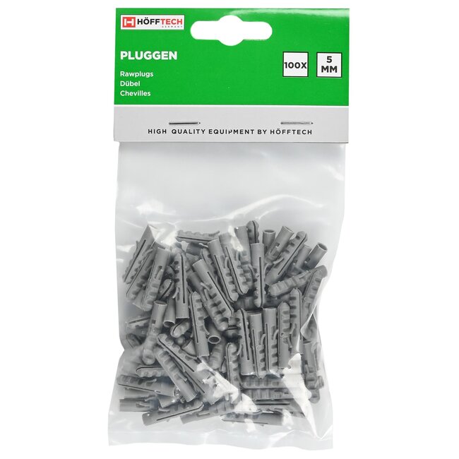 Benson Nylon pluggen - 5 mm x 25 mm - 100 stuks - stevige bevestiging - veelzijdig gebruik