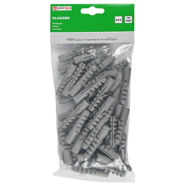 Benson Pluggen - Nylon - Voor zware bevestigingen - 10 mm x 50 mm - 50 stuks