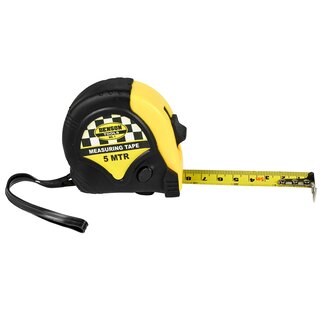 Benson Rolmaat - Meetlint Rubber - 5 meter - 19 mm - Lichtgewicht - Handig vergrendelsysteem