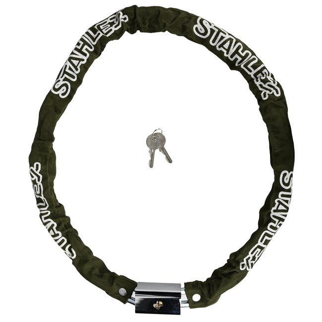 Stahlex Kettingslot - Kleurenmix - Ø 8 mm x 1200 mm - Inclusief 2 sleutels en canvas hoes