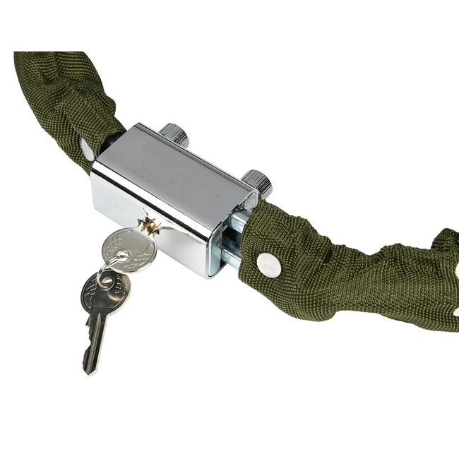 Stahlex Kettingslot - Kleurenmix - Ø 8 mm x 1200 mm - Inclusief 2 sleutels en canvas hoes