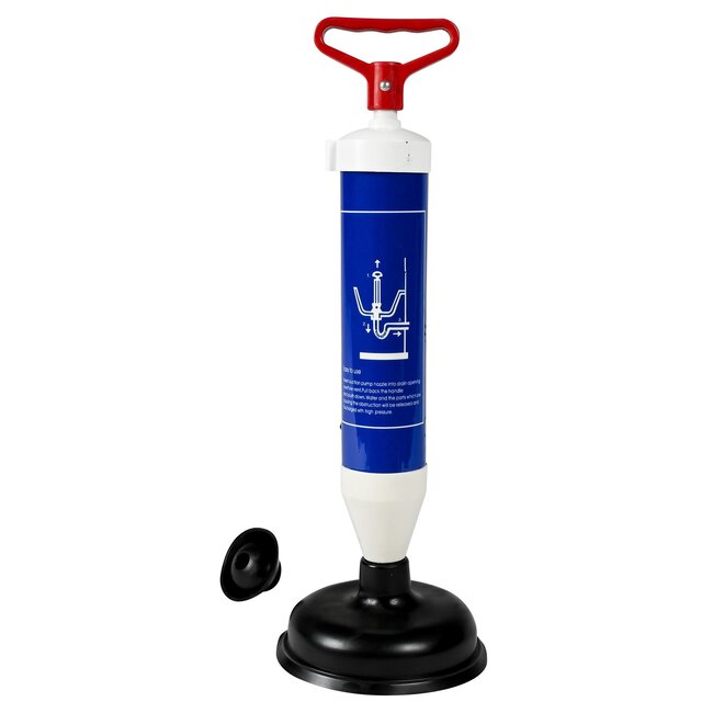 Benson Krachtige gootsteenontstopper - milieuvriendelijk - veelzijdige opzetstukken - 38 cm lengte - 400 kg zuigkracht