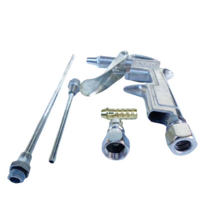 Hofftech Luchtpistoolset - Blaaspistool Kort en Lang - 7-delig - Ergonomische Handgreep - Verwisselbare Tips