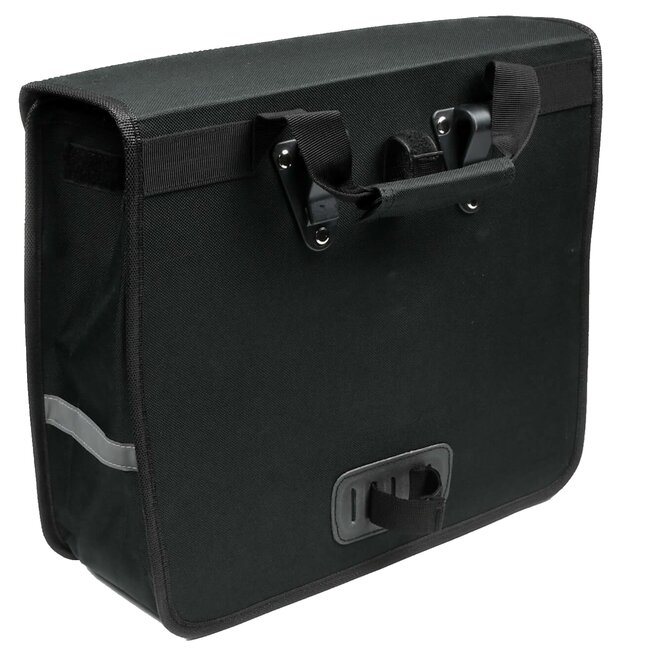 Lastpak Enkele fietstas - gepatenteerde vergrendeling - 17 liter - zwart