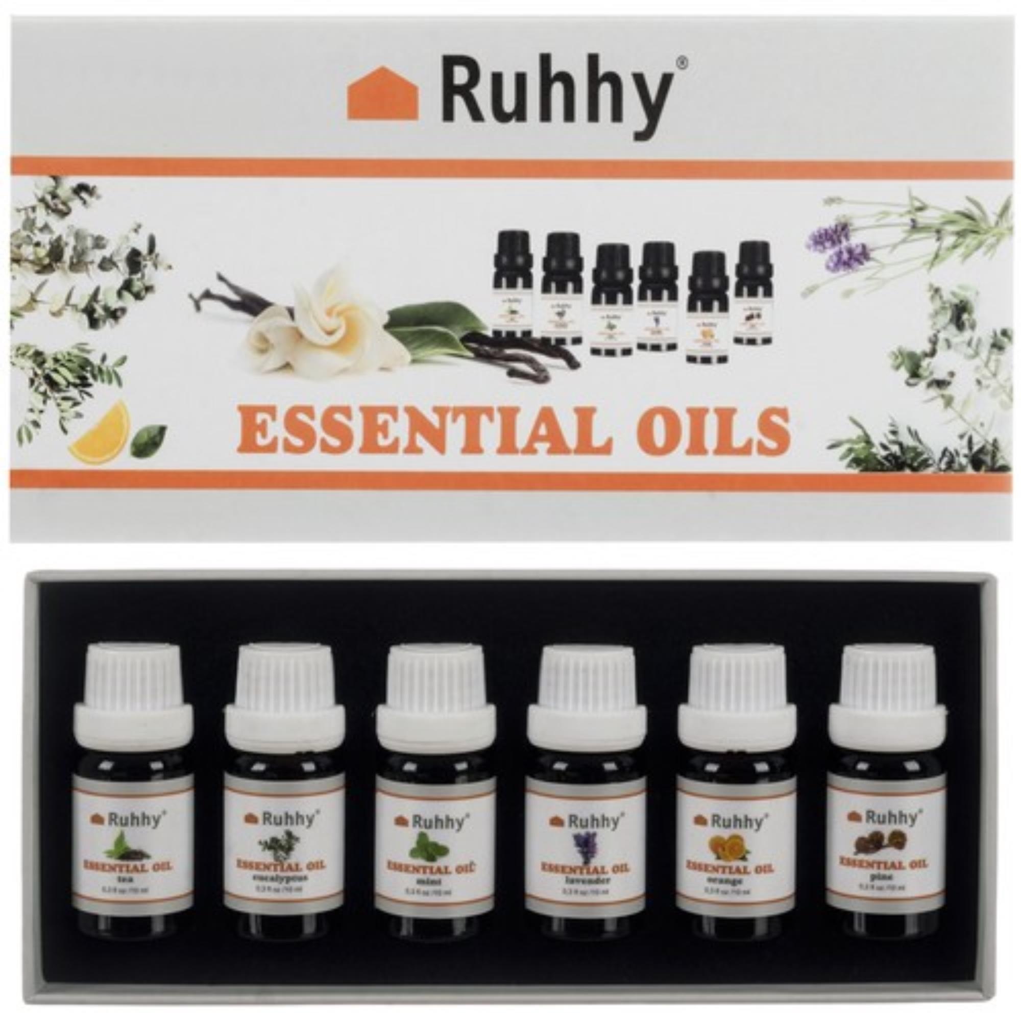 Essentiële Oliën Set: 6 Natuurlijke Geuren Aromatherapie Essentiële Oliën Set: 6 Natuurlijke Geuren Aromatherapie