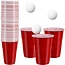 Ruhhy Beer Pong Set: 50 Rode Bekers voor Ultiem Feestplezier!