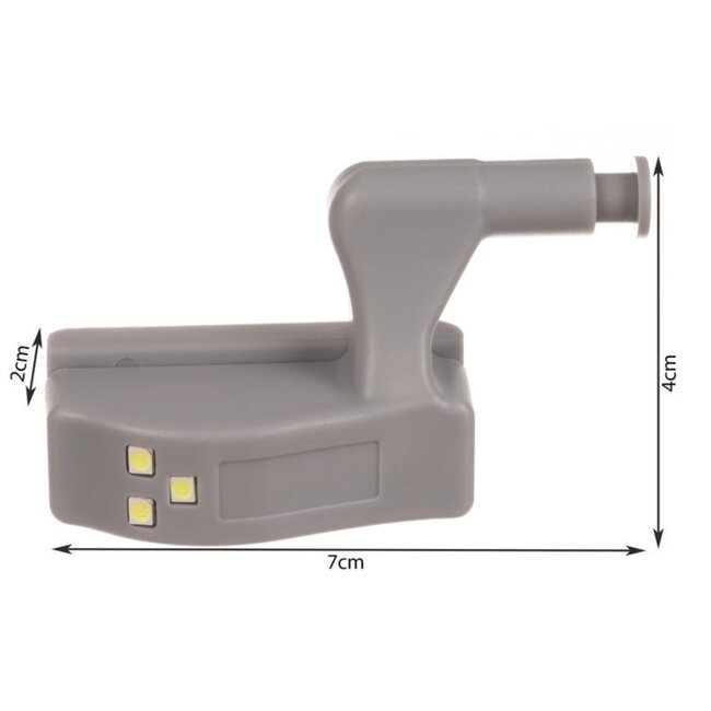 Ruhhy 3 LED Lamp voor Scharnierkast - Universele Pasvorm & Eenvoudige Installatie