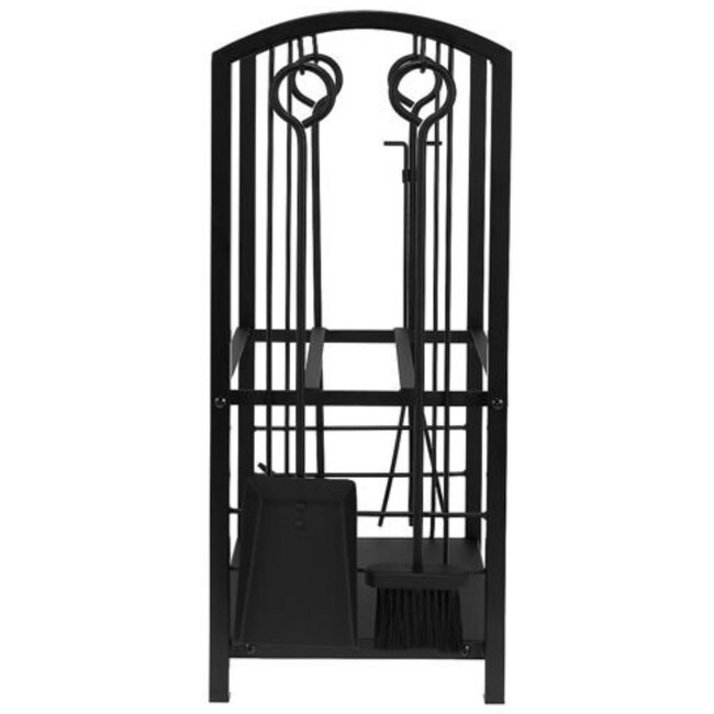 Kaminer Stijlvolle Houtstandaard met Accessoires - Voor een Gezellige Openhaard