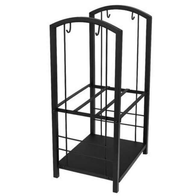 Kaminer Stijlvolle Houtstandaard met Accessoires - Voor een Gezellige Openhaard