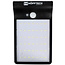 Hofftech Slimme solar wandlamp - 42 LED's - lichtsensor - IP44 - zwart