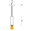 TooLight Hanglamp A Osti APP108-1CP - E27 - 16 cm - Blauw