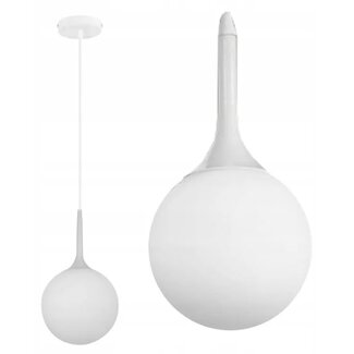 TooLight Moderne hanglamp - minimalistisch design - glas en staal - Ø 25 cm - verstelbare kabel