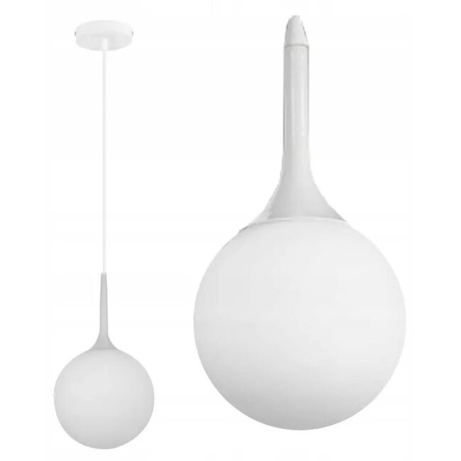 TooLight Moderne hanglamp - minimalistisch design - glas en staal - Ø 25 cm - verstelbare kabel