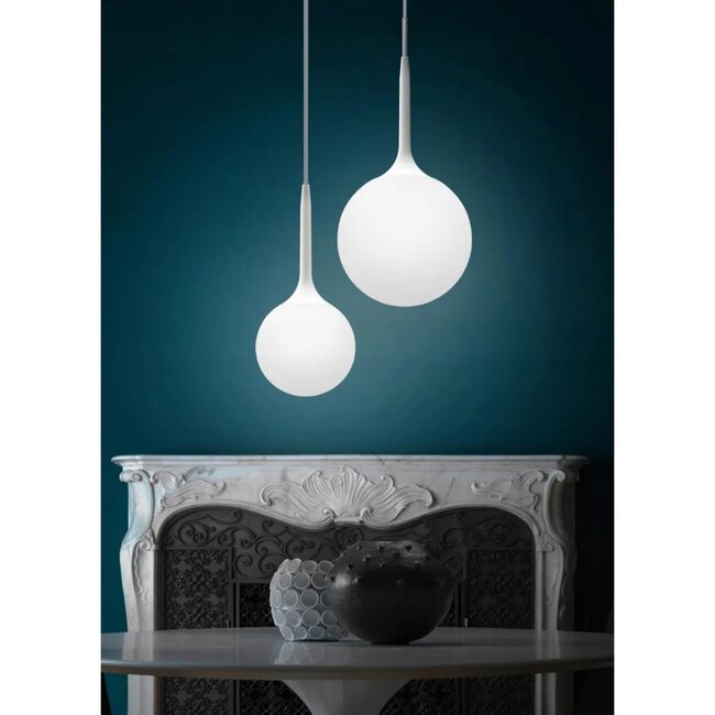 TooLight Moderne hanglamp - minimalistisch design - glas en staal - Ø 25 cm - verstelbare kabel