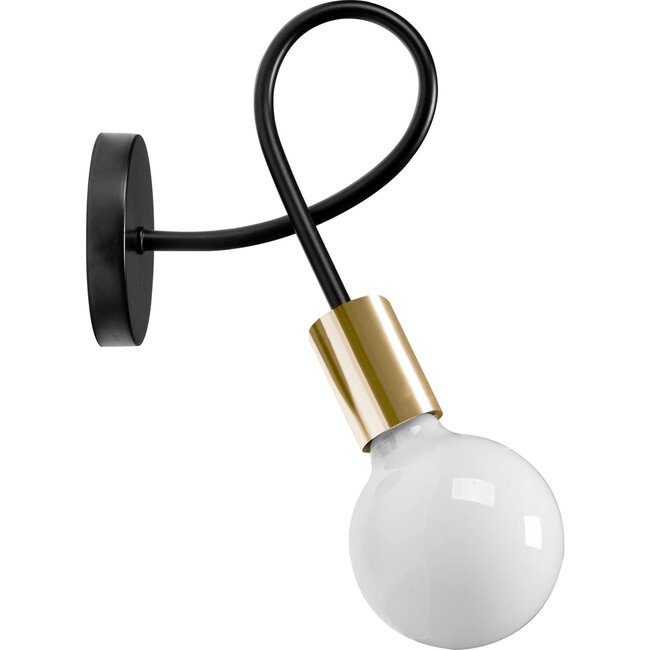 TooLight Muurlamp APP516-1W Paradise - Stijlvol Zwart/Goud Design