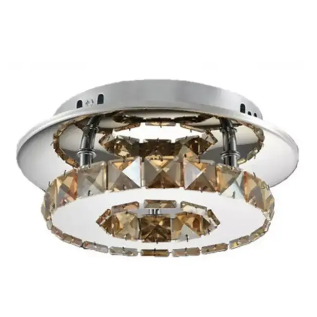 Toolight APP407-C Glamour Kristallen Plafondlamp 8W - Warm Wit 3000K