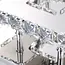 Toolight APP405-C Vierkante Kristallen Plafondlamp 8W - Warm Wit 3000K