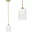 Toolight APP1169-1CP Hanglamp - Minimalistisch Wit Design, 1 Lichtpunt