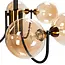 TooLight APP1120-6CP Hanglamp Zwart Goud - 6 Lichtpunten, Modern Design