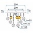 TooLight Plafonnière APP404-C - G9 - Ø 25 - Kristal