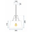 TooLight Hanglamp APP423-1CP - E27 - 30 x 29 cm - Wit