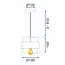 TooLight APP1236-1CP Hanglamp Goud/Amber - Warme Verlichting met 1 Lichtpunt