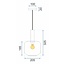 TooLight Hanglamp APP461-1CP - E27 - 20.5 x 32.5 cm - Oranje