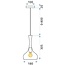 TooLight Hanglamp Satin APP282-1CP - E27 - 18 x 30.5 cm - Chroom