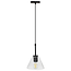 TooLight APP1178-1CP: Zwarte Glazen Hanglamp met E27 Fitting