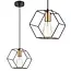 TooLight APP1131-1CP Elegante Hanglamp Zwart/Goud - Modern Design