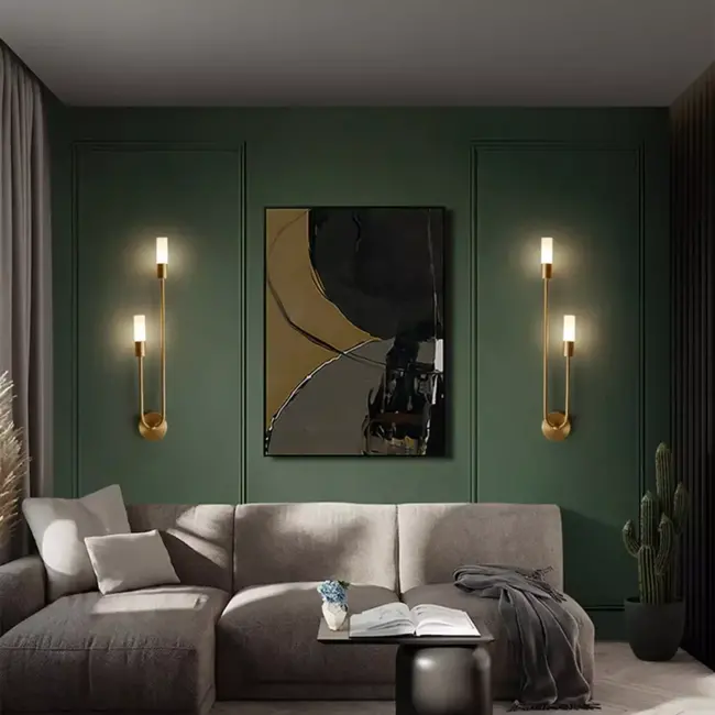 TooLight Wandlamp - 2 lichtpunten - goud - elegant design - E14 fitting