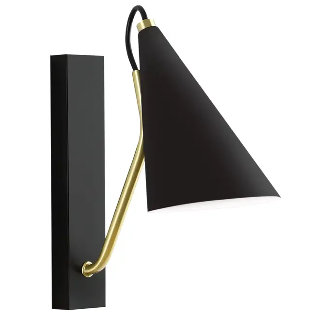 TooLight Wandlamp APP1142-1W - E27 - 25 x 20 cm - Zwart/Goud