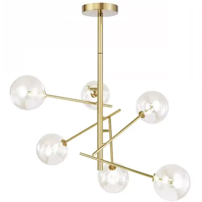 TooLight Hanglamp APP919-6CP - G4 - 6 Lichtpunten - Goud