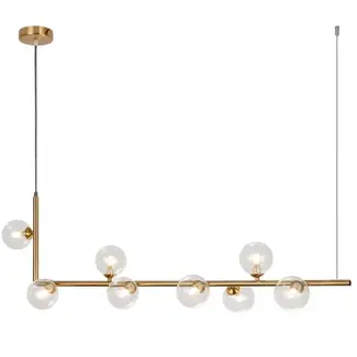 TooLight Hanglamp APP615-8CP - G9 - 120 x 100 cm - Goud