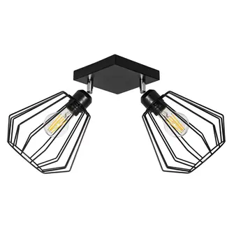 TooLight Plafondlamp 392194 - E27 - 20 x 18 cm - Zwart