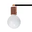 TooLight Plafondlamp 392200 - E27 - 39 x 15 cm - Zwart/Rosé Goud