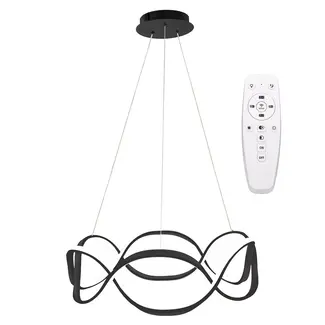 TooLight Hanglamp Twist APP799-CP - Incl. Afstandsbediening - Zwart/Wit