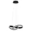 TooLight Hanglamp Ring APP817-CP - Incl. Afstandsbediening - Zwart/Wit