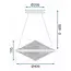 TooLight Hanglamp APP774-1CP - Incl. Afstandsbediening - Chroom