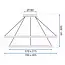 TooLight Hanglamp APP771-3CP - Incl. Afstandsbediening - Chroom