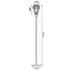 TooLight Moderne staande lamp - slank ontwerp - sfeervolle verlichting - 171,5 cm - zwart