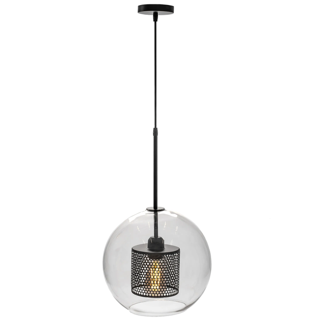 TooLight Hanglamp APP557-1CP - E27 - Ø20 cm - Zwart