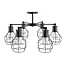TooLight Hanglamp Loft APP735-6C - E27 - 6 Lichtpunten - Zwart
